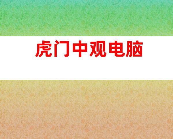 虎门中观电脑